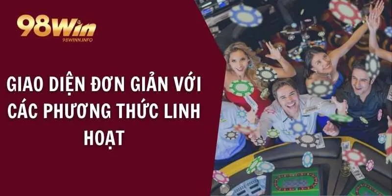 Giao diện đơn giản với các phương thức linh hoạt